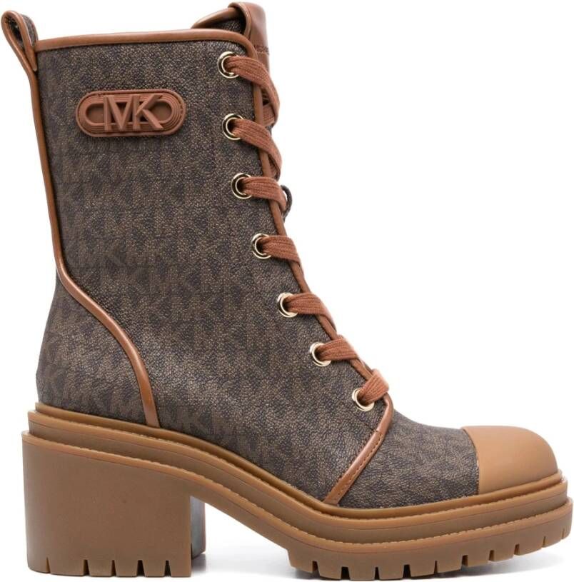 Michael Kors Bruine Casual Enkellaars Platte Schoenen Brown Dames