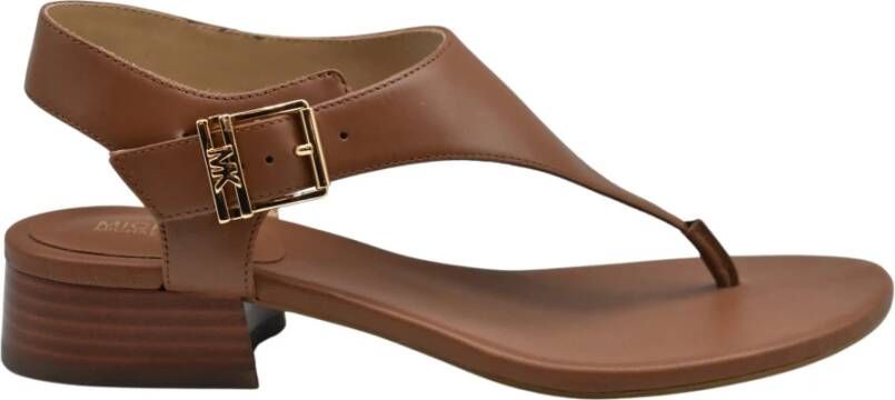 Michael Kors Bruine Leren Sandalen Stijlvol Brown Dames