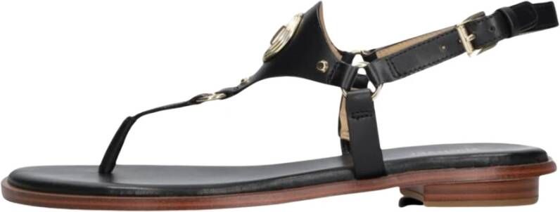 Michael Kors Zwarte String Sandalen voor Vrouwen Black Dames