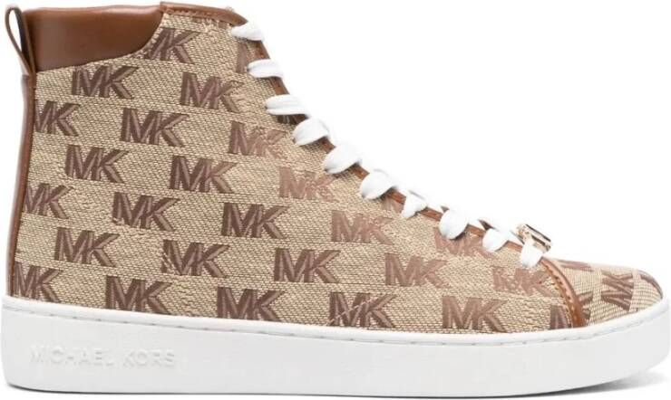 Michael Kors Casual Beige High Top Sneakers Beige Dames