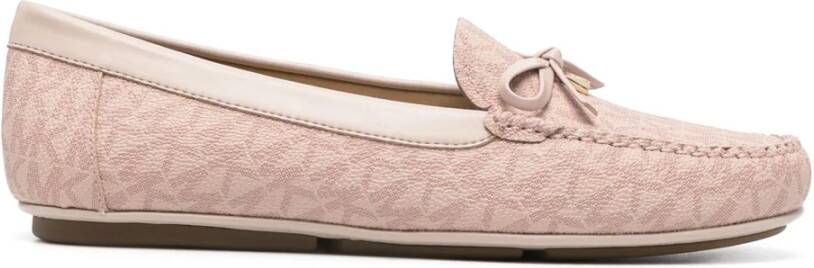 Michael Kors Casual Beige Loafers met textiel bovenwerk Beige Dames