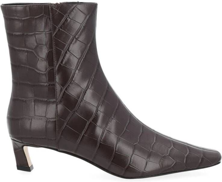 Michael Kors Chocolade Kitten Bootie Stijlvolle Schoen Brown Dames