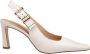 Michael Kors Crème leren slingback pumps Beige Dames - Thumbnail 1