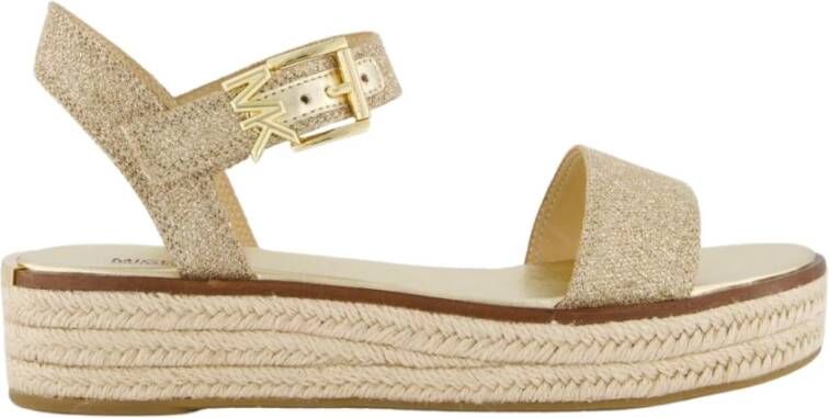 Michael Kors Dames Richie Espadrille Sandaal Goud Yellow Dames