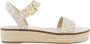 Michael Kors Dames Richie Espadrille Sandaal Wit Beige Dames - Thumbnail 1