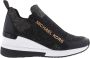 Michael Kors Dames Willis Wedge Sneaker Zwart Gou Black Dames - Thumbnail 6