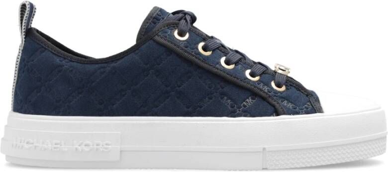 Michael Kors Evy suede sneakers Blauw Dames Schoenen