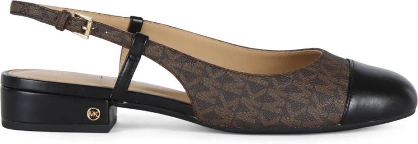 Michael Kors Flex Slingback Logo Ballerina's Brown Dames