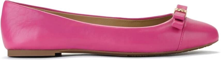 Michael Kors Fuchsia Leren Ballerina Andrea Pink Dames