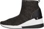 Michael Kors Glitter High Top Sneaker Skyler Bootie Black Dames - Thumbnail 2