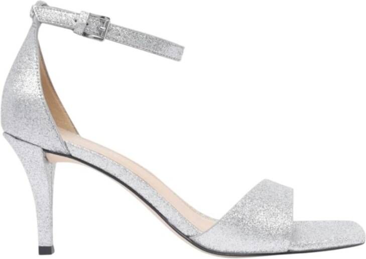 Michael Kors Glitter Pointed High Heel Sandals Gray Dames