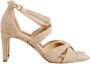 Michael Kors Glitter Stof Middenhak Kruisband Sandalen Beige Dames - Thumbnail 1