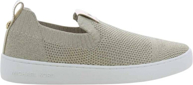 Michael Kors Gouden Dames Gebreide Sneakers Gray Dames