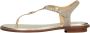 MICHAEL KORS Sandalen Dames Mallory Thong Maat: 42 5 Materiaal: Leer Kleur: Goud - Thumbnail 2