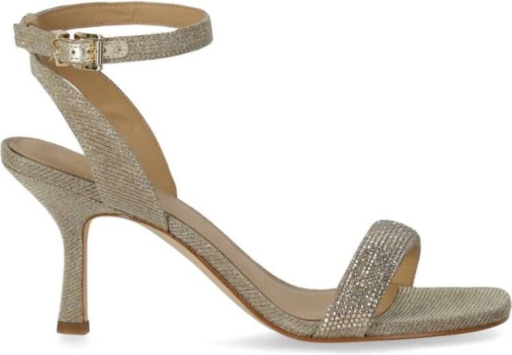 Michael Kors Gouden Sandaal met Strass Yellow Dames