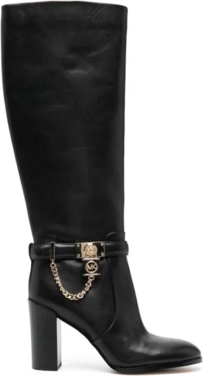 Michael Kors Hamilton Hak Hoge Laarzenjes Black Dames