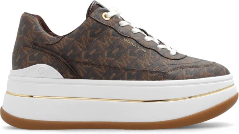 Michael Kors Hayes platform sneakers Brown Dames