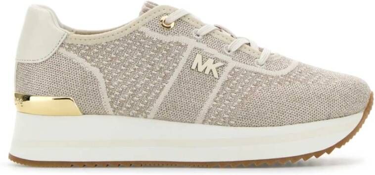 Michael Kors Kleurrijke Stoffen Sneakers Beige Dames