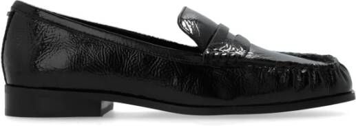 Michael Kors Zwarte Loafer Schoenen met Glanzend Effect Black Dames