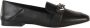 Michael Kors Leren Loafers met Metalen Logo Detail Black Dames - Thumbnail 1