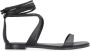 Michael Kors Leren Strik Platte Sandalen Black Dames - Thumbnail 1