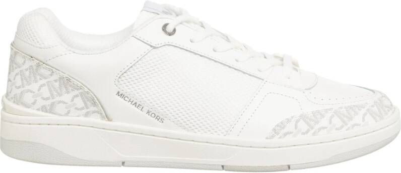 Michael Kors Logo Patroon Rebel Sneakers met Veters White Heren