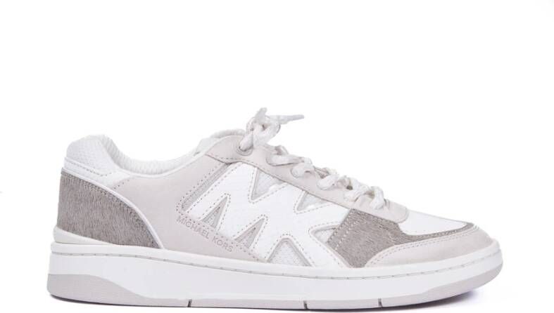 Michael Kors Logo Sneakers met Contrasterend Detail Beige Dames