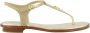 MICHAEL KORS Sandalen Dames Mallory Thong Maat: 40 Materiaal: Leer Kleur: Goud - Thumbnail 2