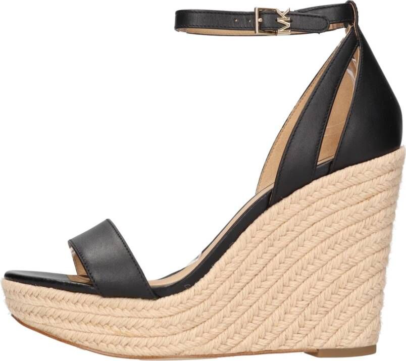 Michael Kors Zwarte Espadrilles Kimberly Wedge