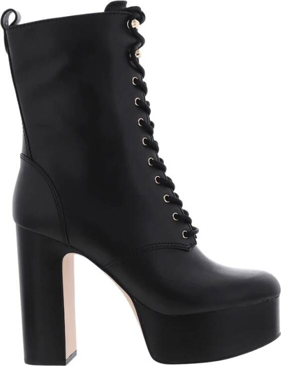 Michael Kors Natasha Lace Up Bootie Zwart Dames