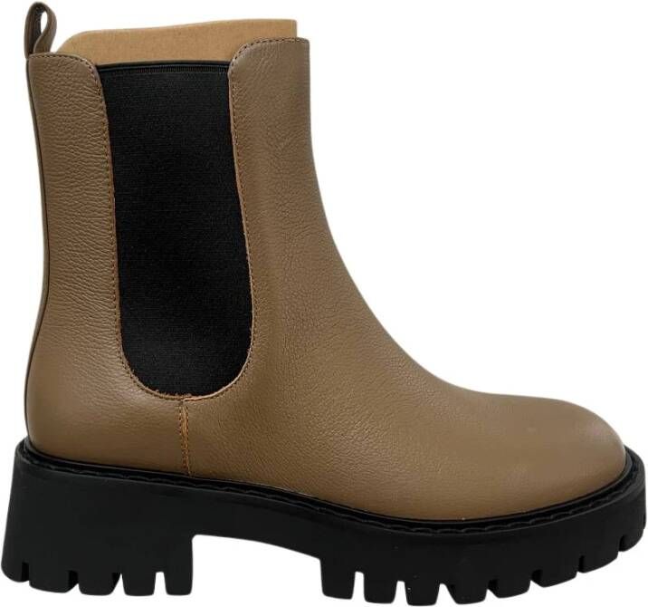 Michael Kors Platte leren schoenen voor mannen Brown Dames