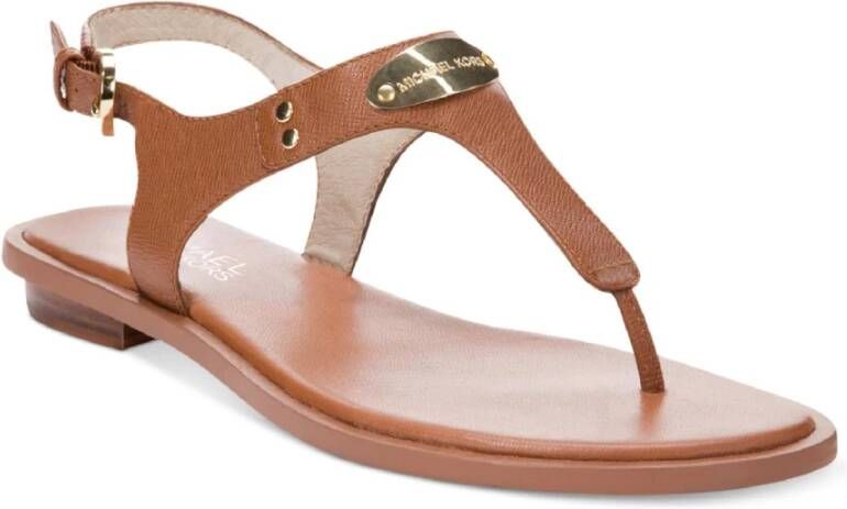 Michael Kors Platte sandalen Brown Dames