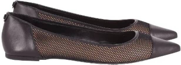 Michael Kors Pre-owned Leather flats Black Dames