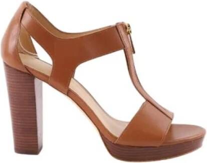 Michael Kors Pre-owned Leather heels Brown Dames