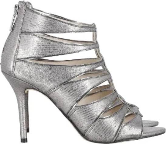 Michael Kors Pre-owned Leather heels Gray Dames