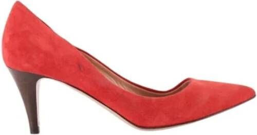 Michael Kors Pre-owned Suede heels Red Dames