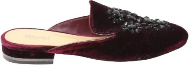 Michael Kors Pre-owned Velvet flats Red Dames