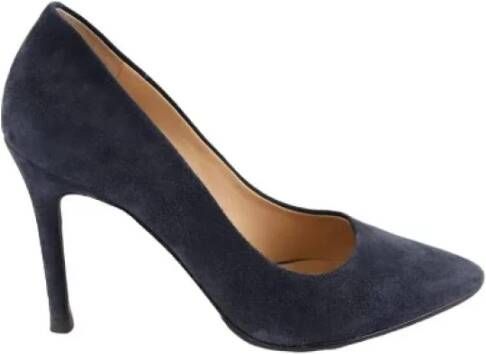 Michael Kors Pre-owned Velvet heels Blue Dames