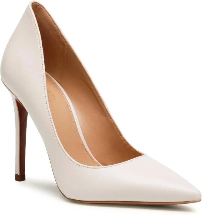 Michael Kors Licht Crème Kalfsleren Keke Pumps White Dames