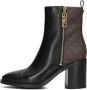 Michael Kors Regan Mid Bootie Black Brown-kort laasje-enkel laars - Thumbnail 4