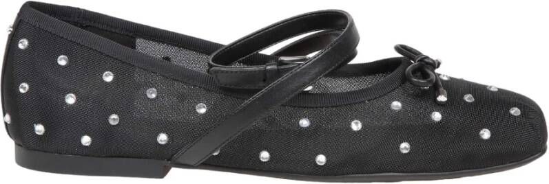 Michael Kors Rhinestone Flex Ballerina Schoenen in Zwart Black Dames