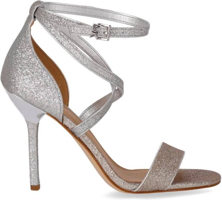 Michael Kors Sandalen ASTRID GLITZER SILBER GOLD SANDALE MI in zilver