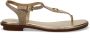 MICHAEL KORS Sandalen Dames Mallory Thong Maat: 42 5 Materiaal: Leer Kleur: Goud - Thumbnail 15