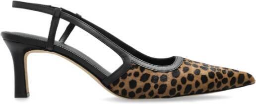 Michael Kors Hoge hakken Alora Mid Sling in luipaardprint