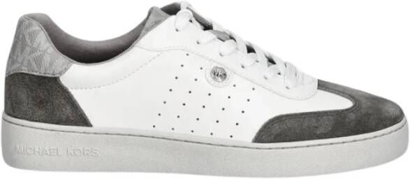 Michael Kors Scotty Lace Up Sneakers in Grijs White Dames