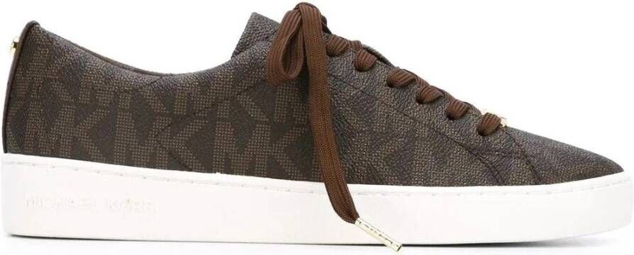 Michael Kors Keaton Lace Up Sneakers Bruin Dames