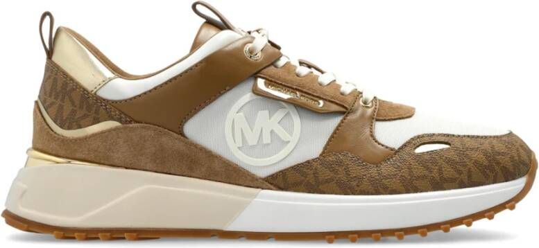 Michael Kors Low-Top Sneakers Theo Trainer in bruin