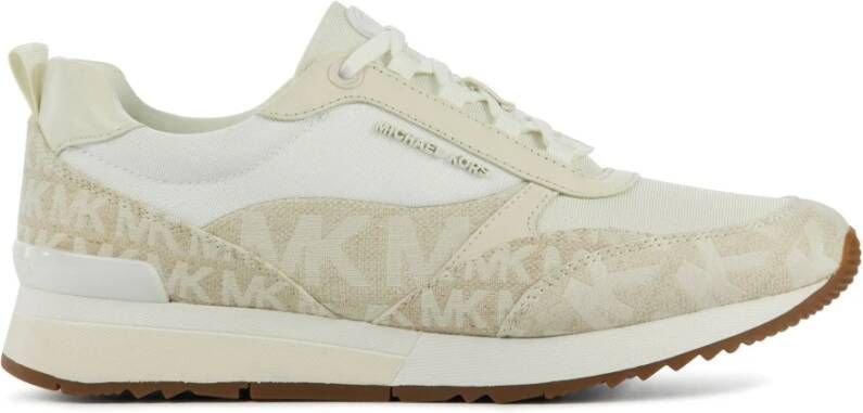 Michael Kors Sneakers Dames Lage sneakers Damesschoenen Canvas Allie stride Gebroken wit