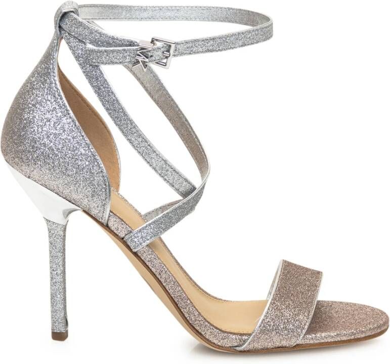 Michael Kors Stijlvolle Astrid Sandal Flats Gray Dames