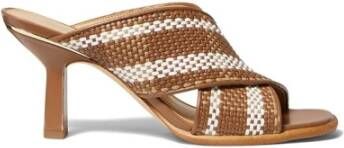 Michael Kors Stijlvolle Leren Sandalen Multicolor Dames